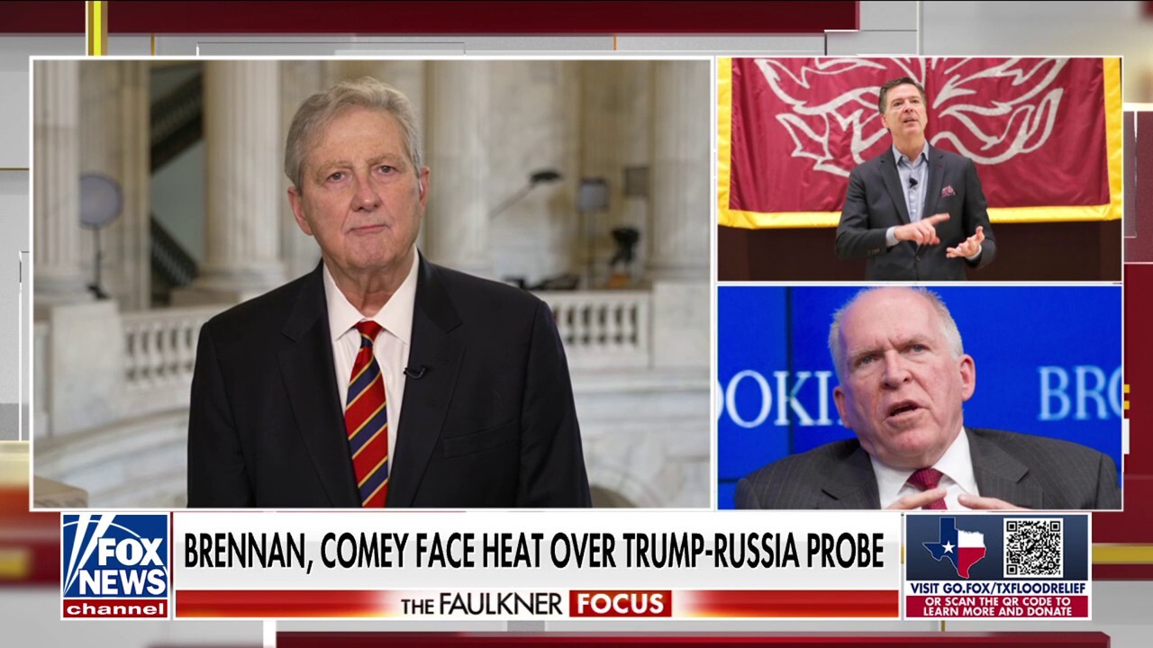  Sen. Kennedy slams 'political hacks' Comey, Brennan amid DOJ probe