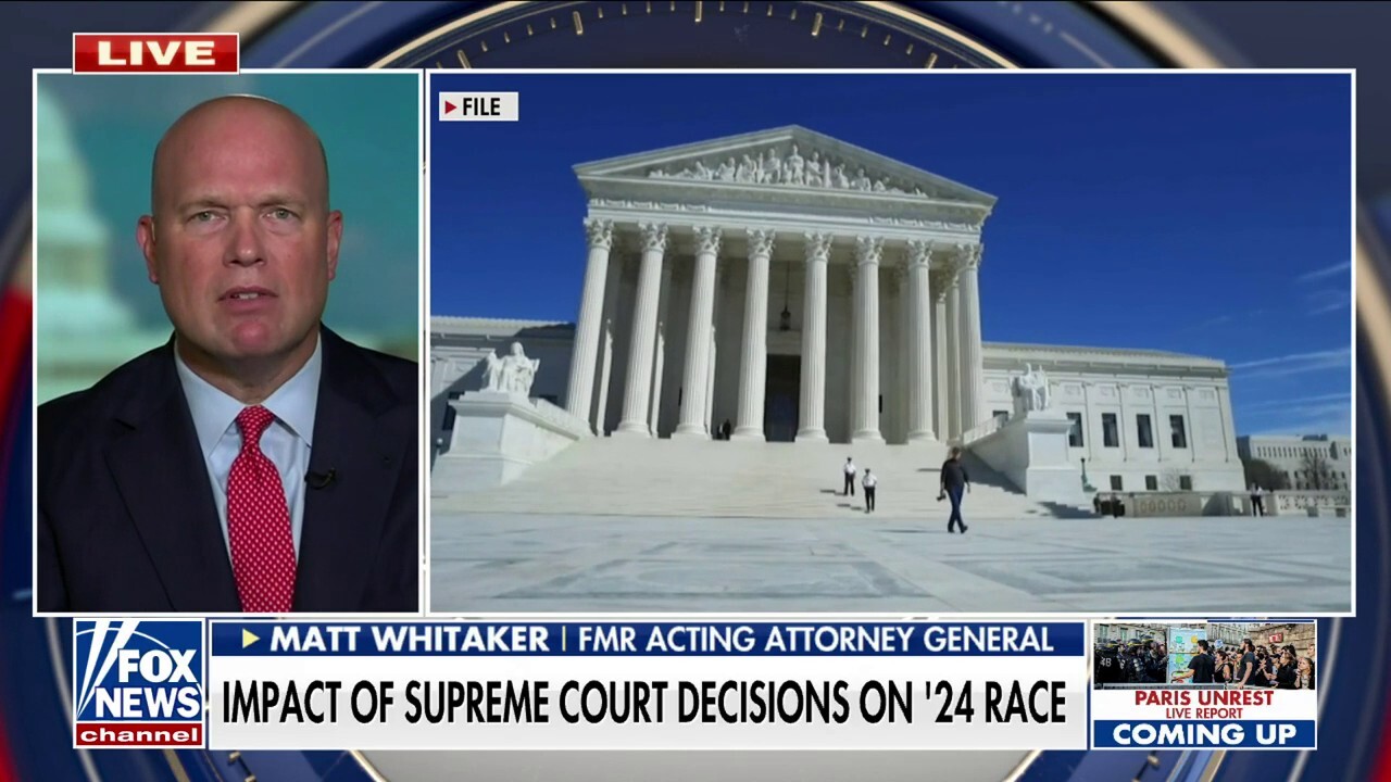 Supreme Court is making Congress do their job to legislate: Matt Whitaker