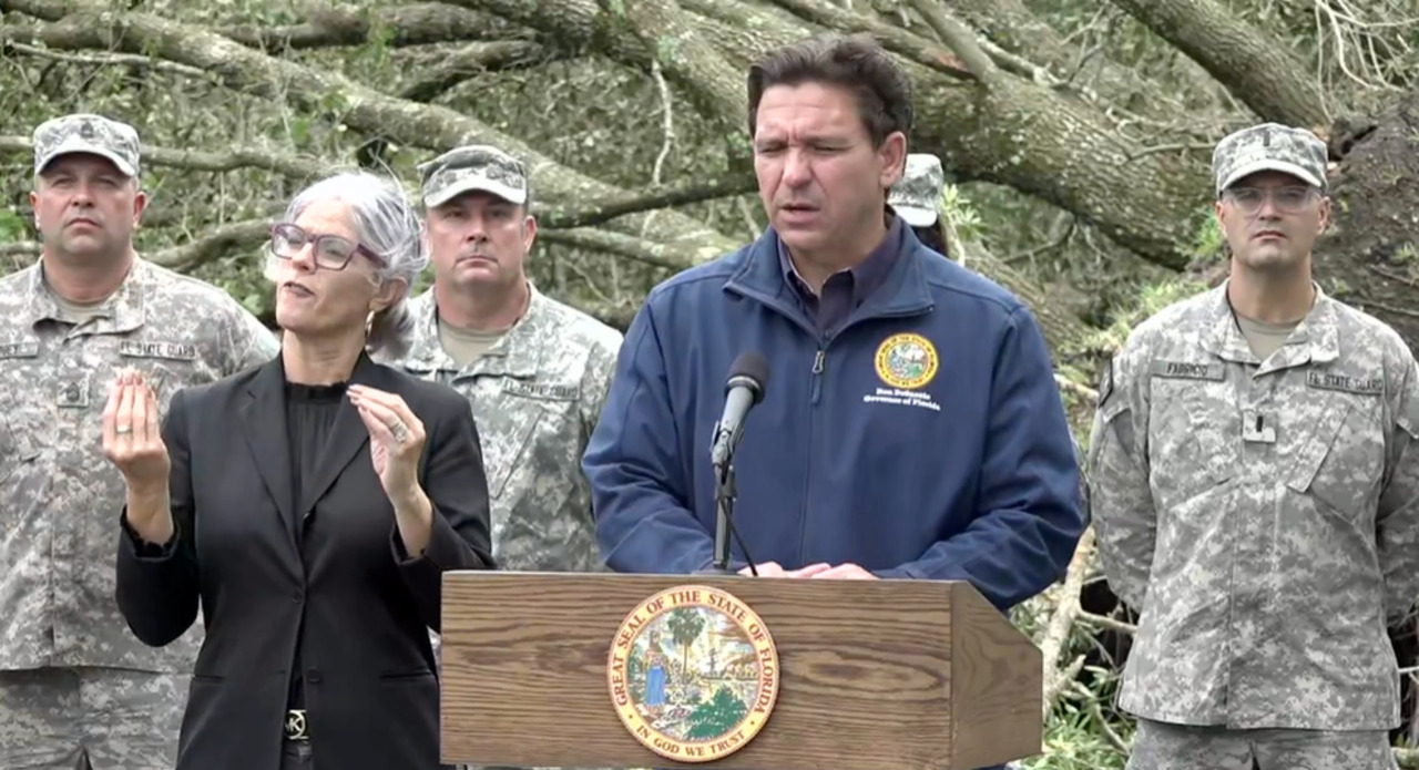 WATCH LIVE: DeSantis holds press briefing as Florida grapples with damage from Hurricane Idalia