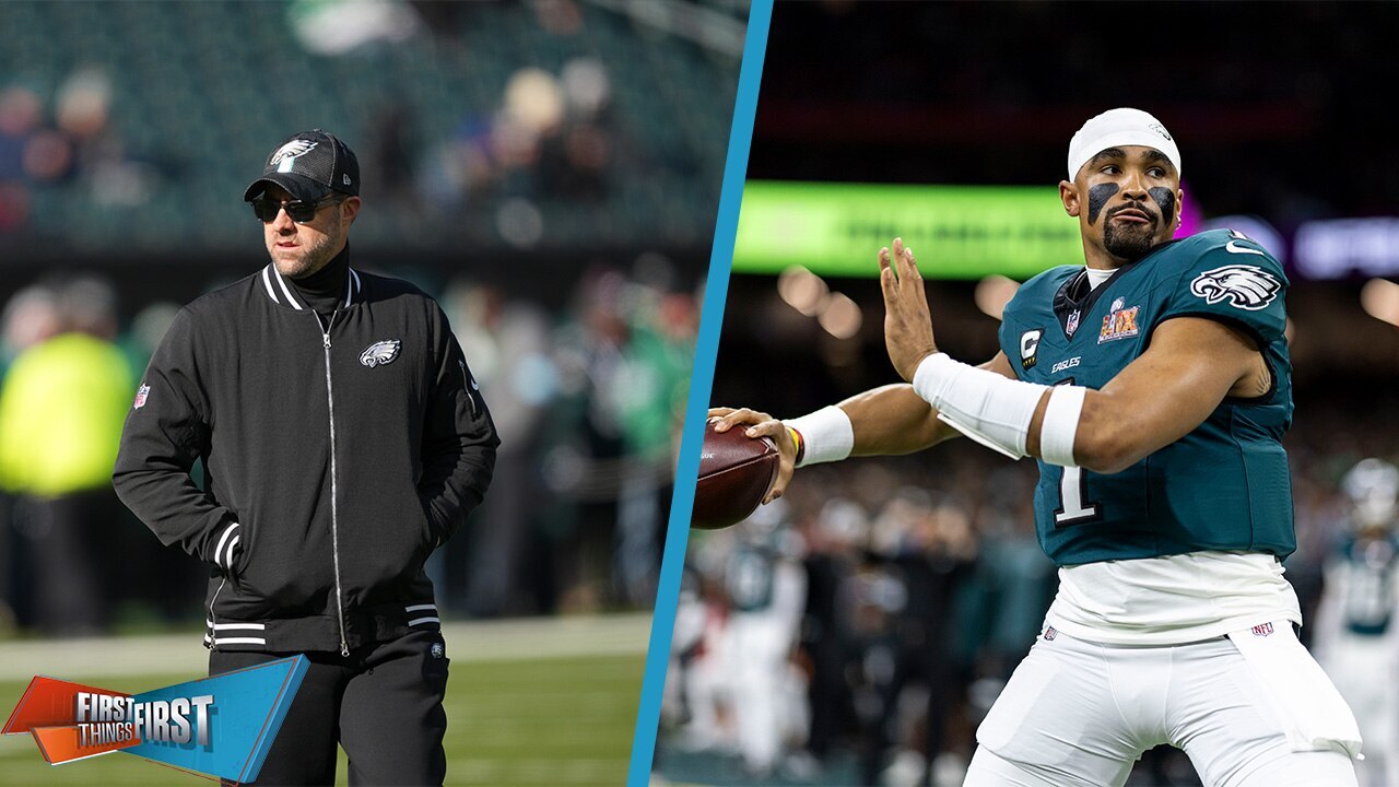 Kevin Patullo named Philadelphia Eagles OC—Can he unlock Jalen Hurts' full potential? | First Things First