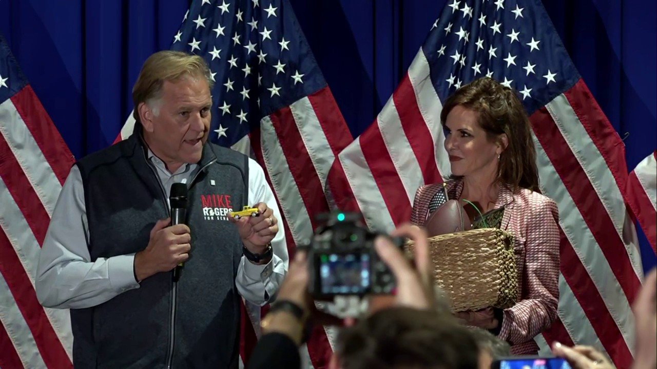 Mike Rogers roasts rival Abdul El-Sayed with gag gift basket for Halloween birthday