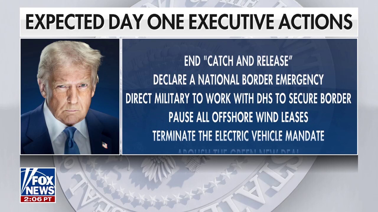 Trump slated to declare national border emergency, unleash American energy in 'action-taking' first day