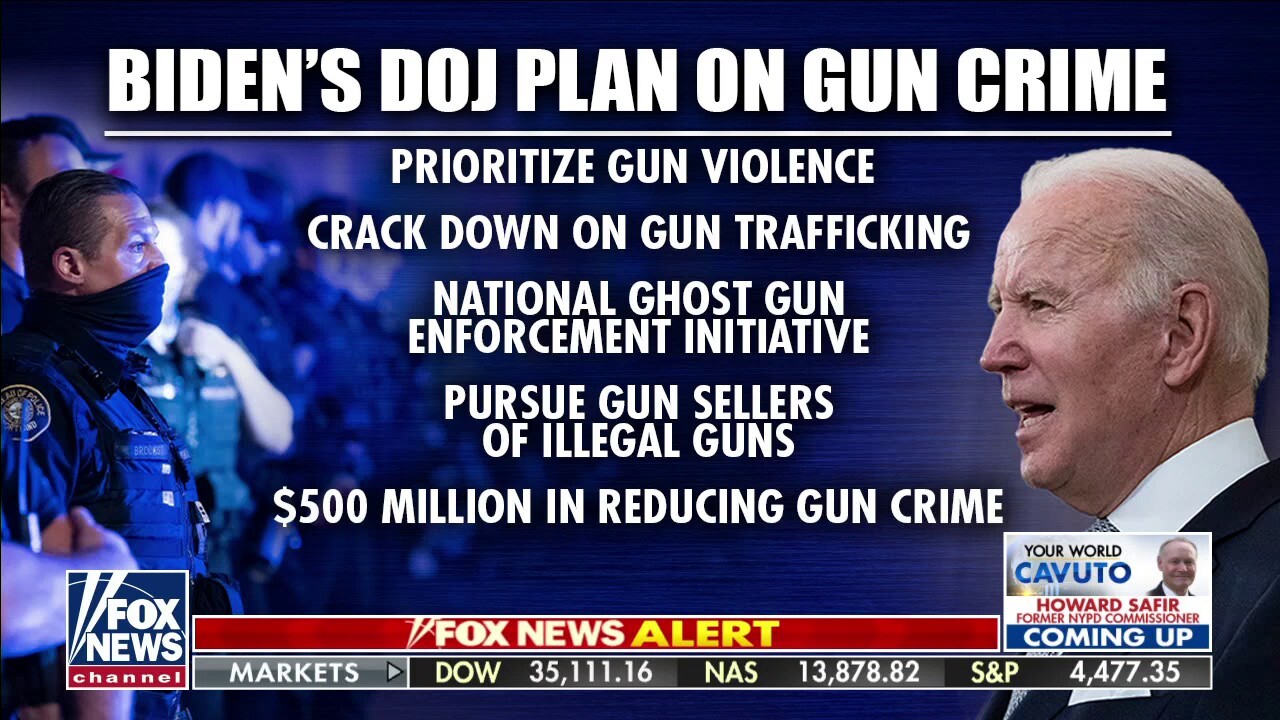 Biden vows to fight rising crime by targeting illegal guns