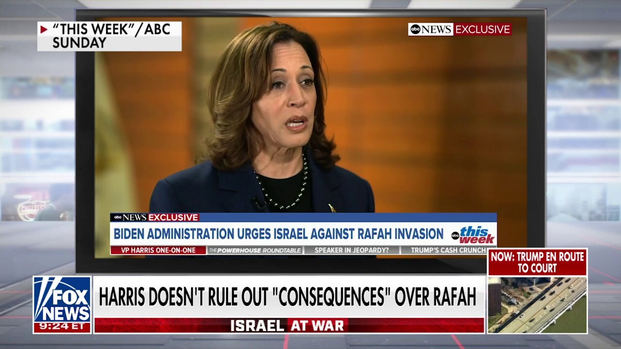 VP Harris refuses to rule out 'consequences' over possible Rafah invasion