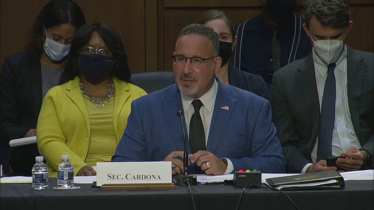 Education Secretary Miguel Cardona testifies before Senate HELP Committee regarding schools reopening.