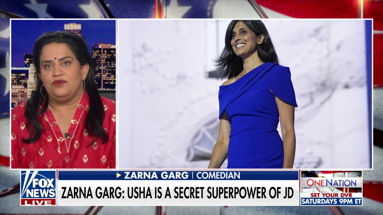Comedian Zarna Garg joins 'One Nation' to give her thoughts on Trump running mate JD Vance's wife Usha.