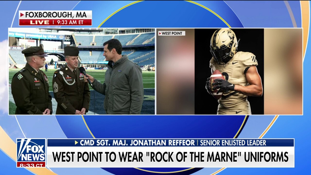 West Point displays 'Rock of the Marne' on Army-Navy game uniforms