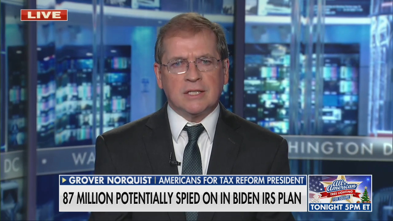 Millions will ‘lose their privacy’ permanently in Biden’s IRS plan: Grover Norquist