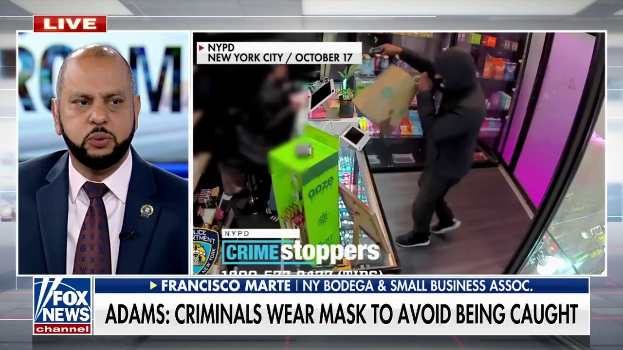 NYC Mayor Adams urging shop owners to ask customers to lower masks to deter crime