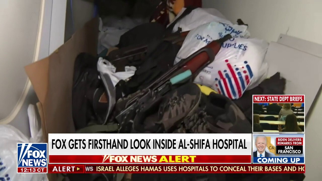 Israeli military uncovers Hamas weapons in Gaza hospital