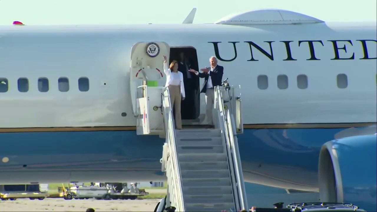 Vice President Harris arrives at Detroit-area rally, greeted by thousands