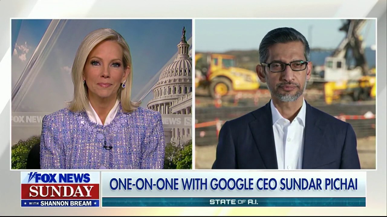 Google CEO Sundar Pichai joins 'Fox News Sunday' to discuss the risks of AI innovation, the crackdown on misuse, the future of the technology and more.