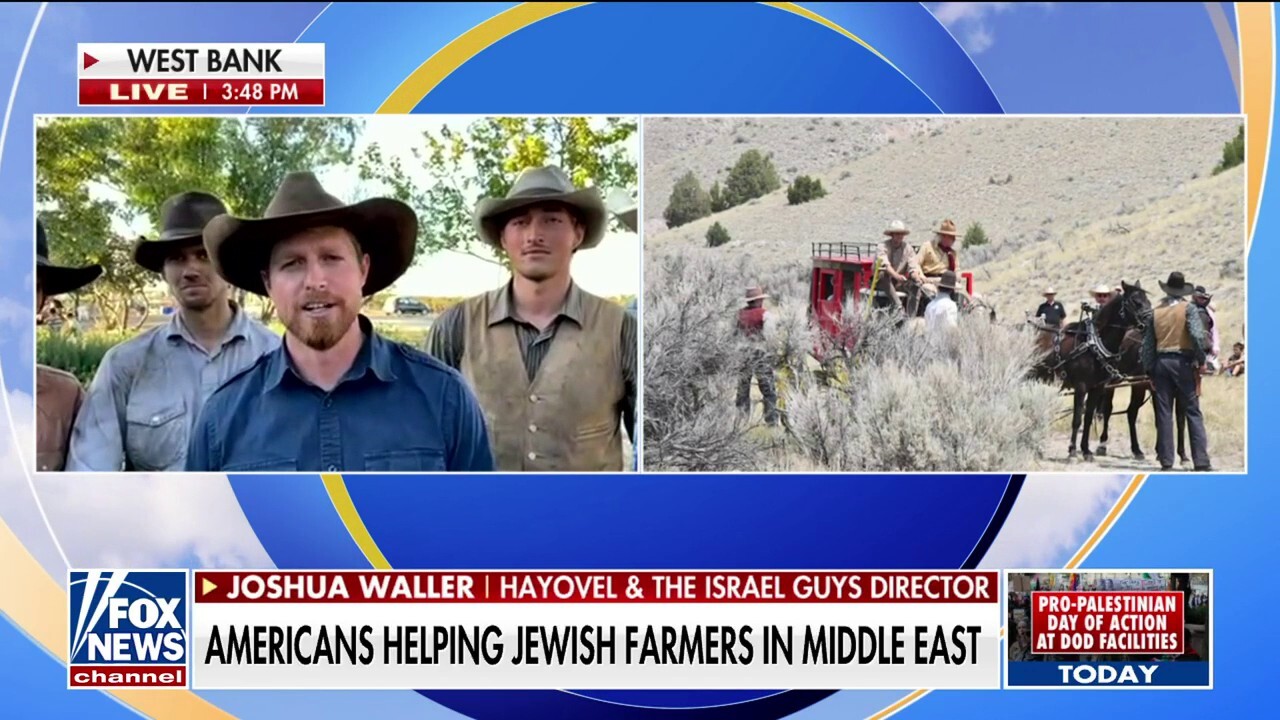 A group of American farmers joined 'FOX & Friends' from the West Bank to discuss how they are taking action to help their Jewish brothers and sisters. 