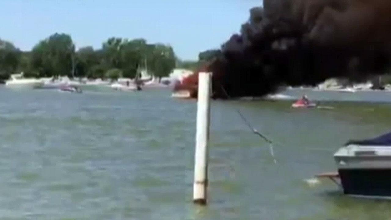 Quick thinking helps avoid disaster from burning boat