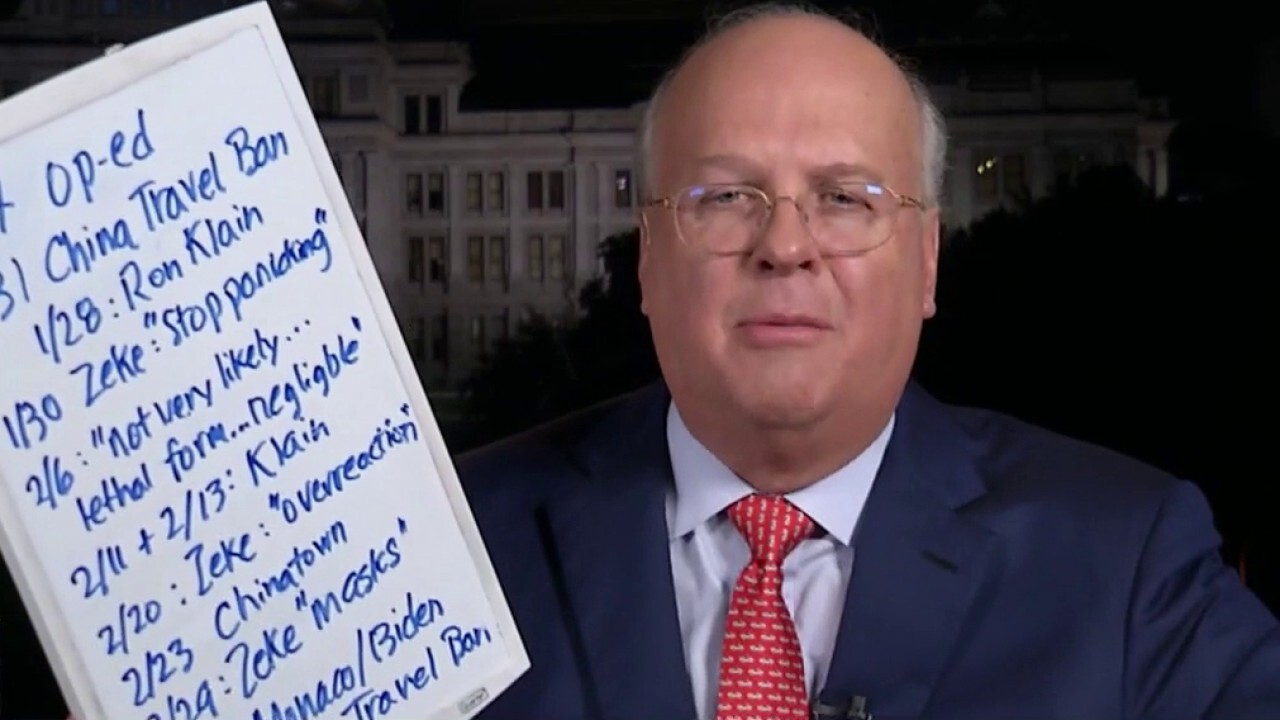 Karl Rove rips Biden's 'over-the-top' reaction to Trump's COVID response
