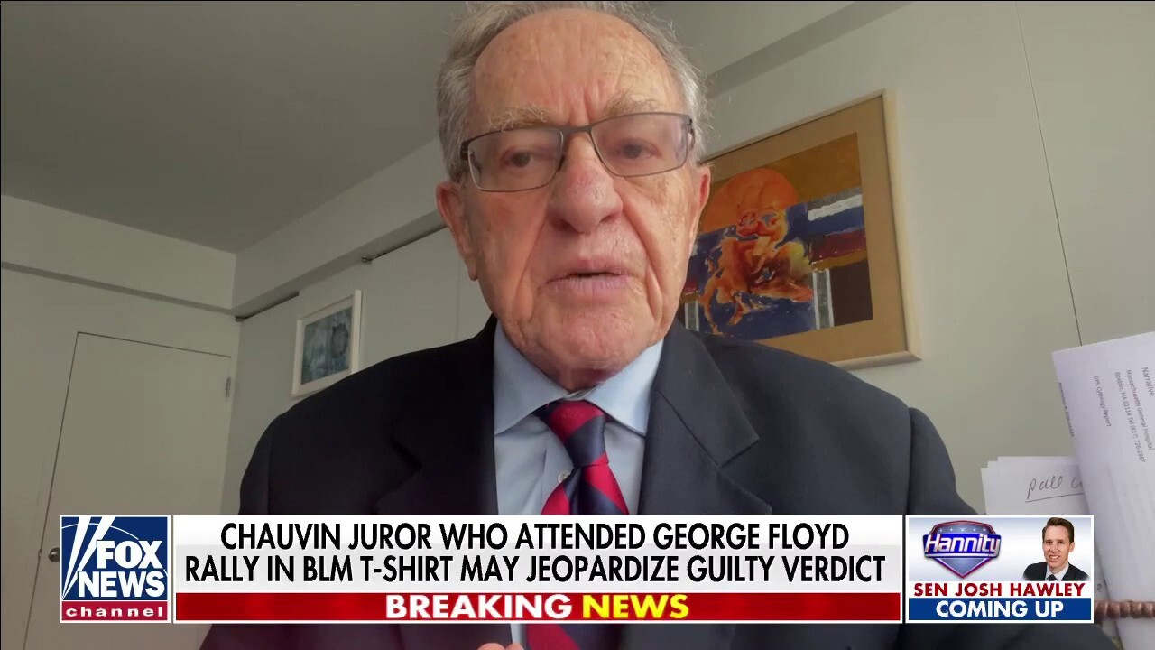 Alan Dershowitz: Derek Chauvin verdict should be vacated 