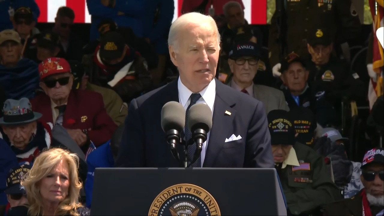 Biden gives D-Day speech in Normandy, urges allies to help Ukraine