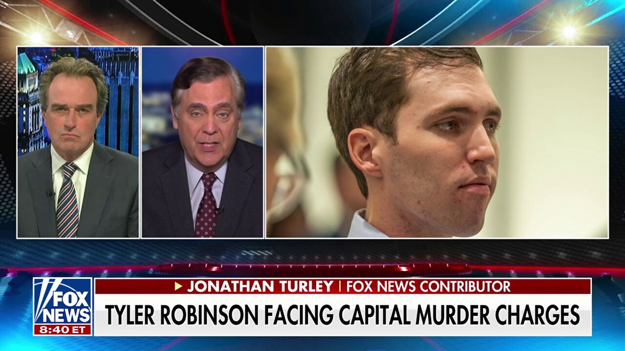 Fox News contributor Jonathan Turley analyzes redactions in the transcript from a private hearing in the Charlie Kirk assassination case and weighs in on whether cameras should be allowed in the courtroom on ‘Jesse Watters Primetime.’