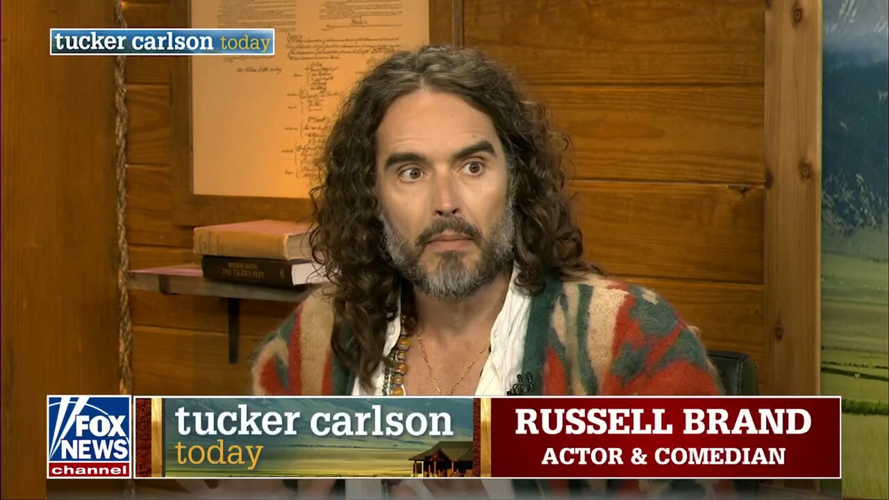 Russell Brand and Tucker Carlson talk spirituality and fame
