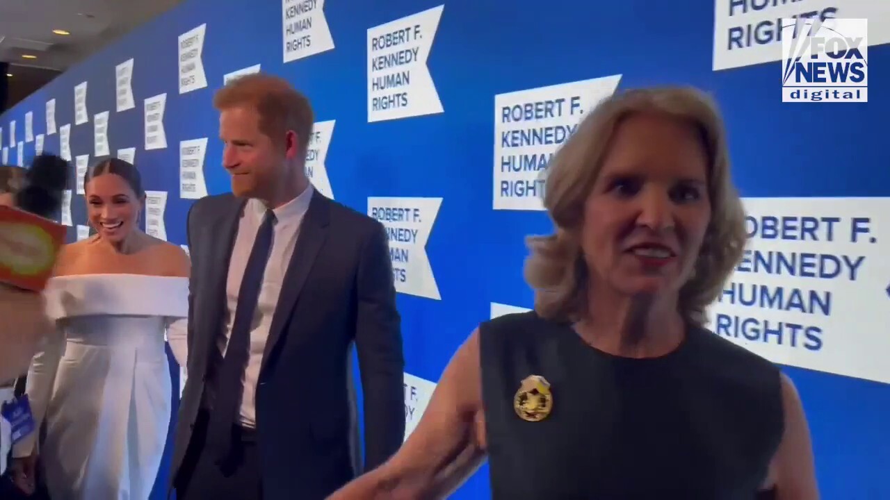 Prince Harry and Meghan Markle arrive at the Ripple of Hope Awards in New York