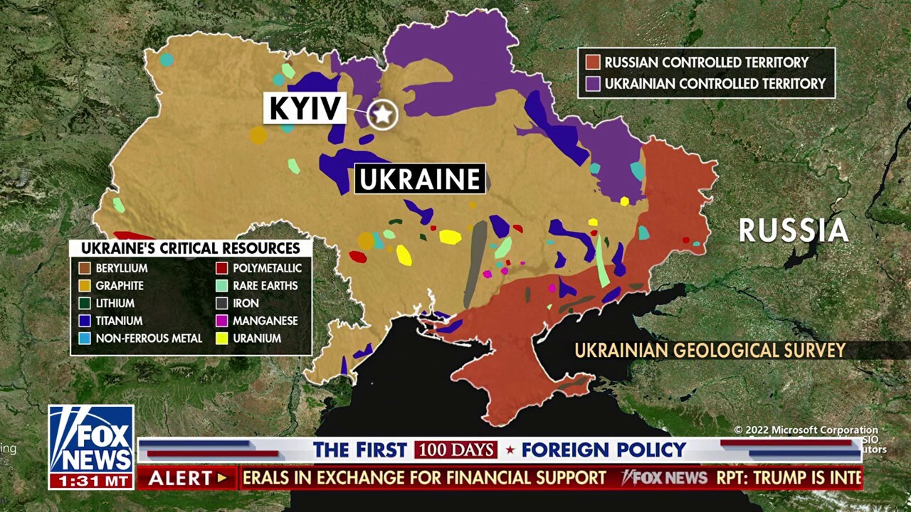 Trump eyes Ukraine's rare earth minerals in exchange for aid