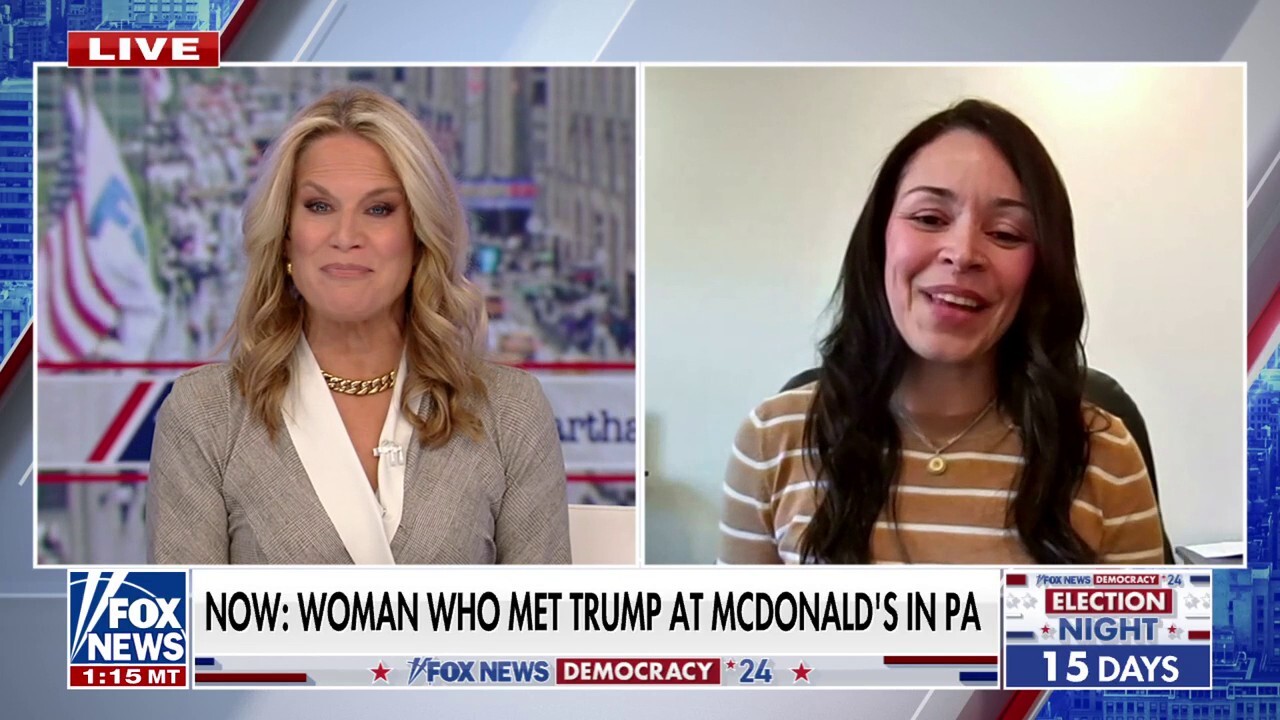 Trump serves woman at McDonald's: He is 'charismatic' and 'relatable'