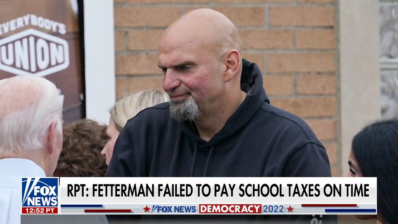 Democrat candidate Fetterman reportedly failed to pay taxes on time