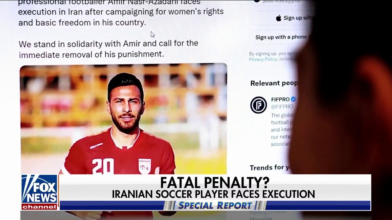 Former Iranian soccer player facing execution for protesting regime in Iran