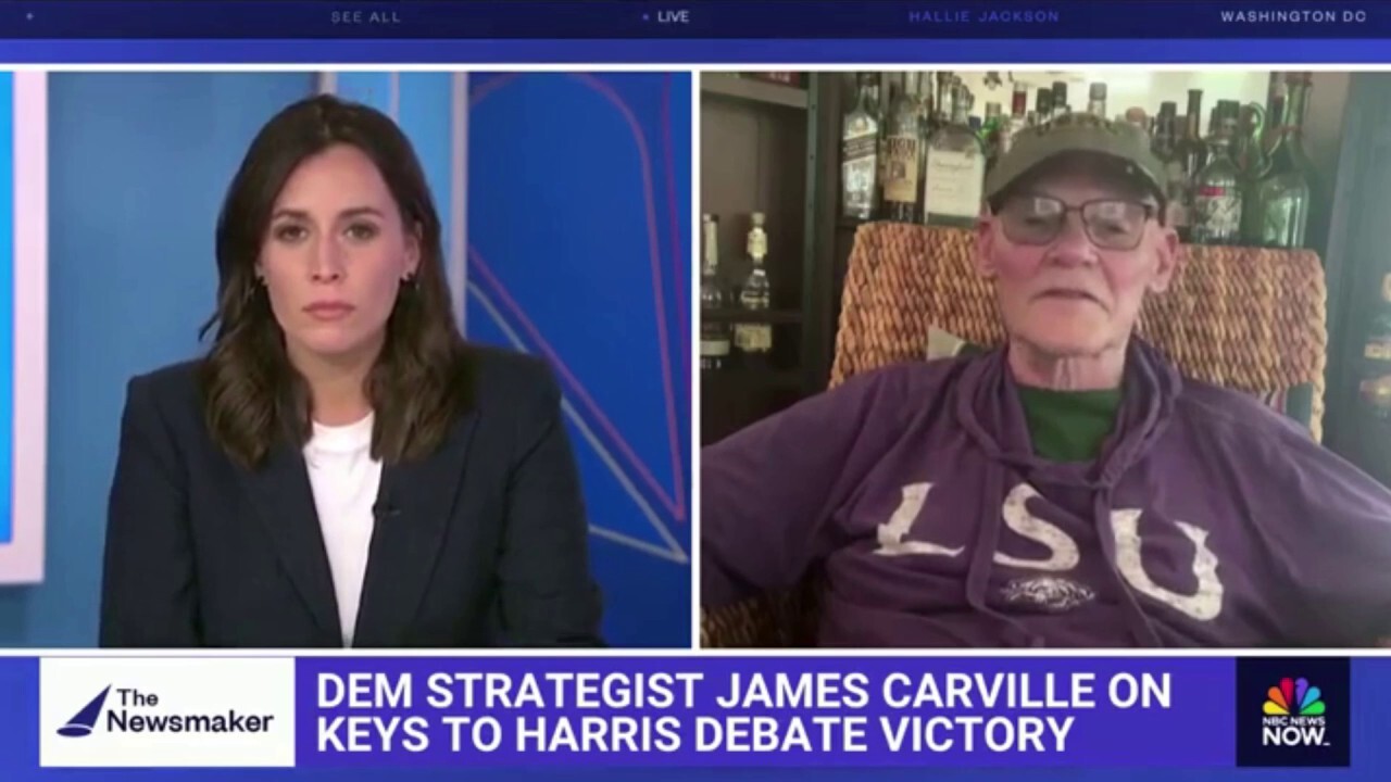 James Carville predicts Harris will win the debate against Trump: 'She's well prepared'