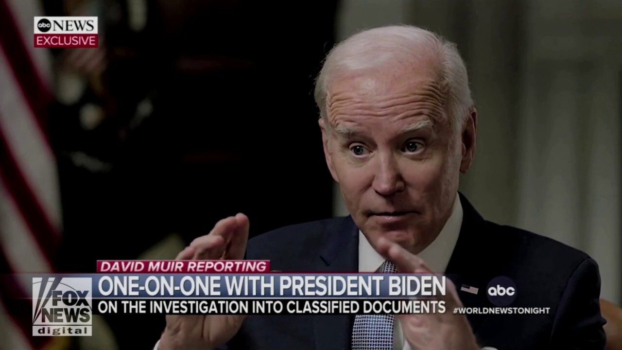 Biden grilled by ABC's David Muir over his classified documents scandal
