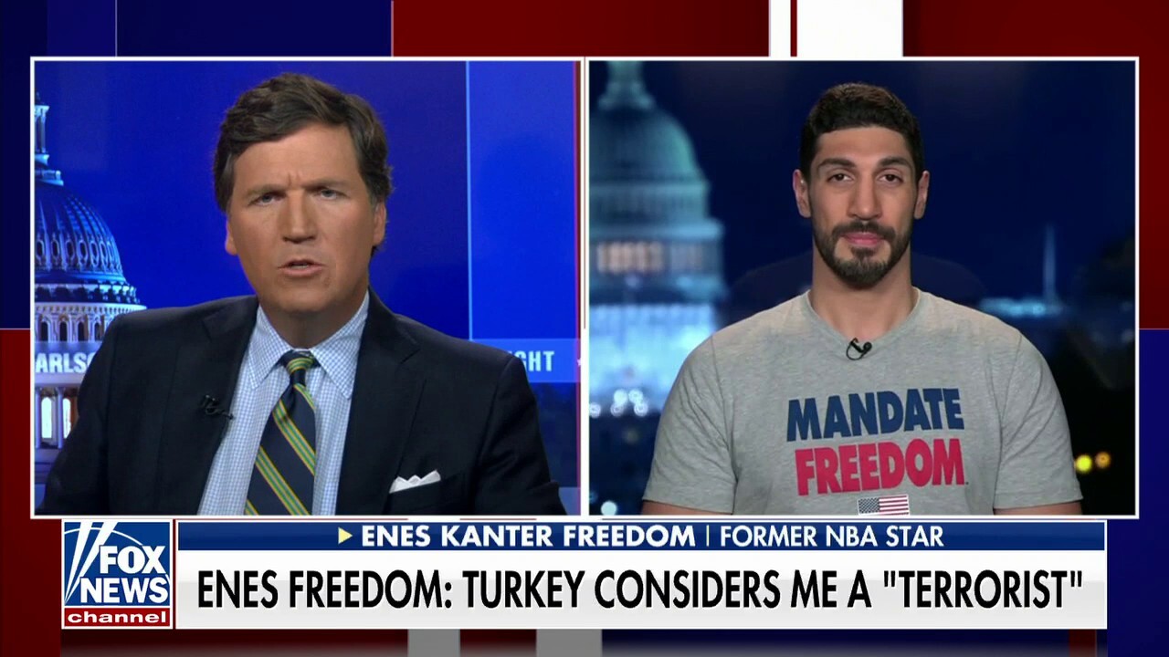 Former NBA player Enes Kanter Freedom discusses his role in the ongoing struggle for human rights in Turkey on 'Tucker Carlson Tonight.'