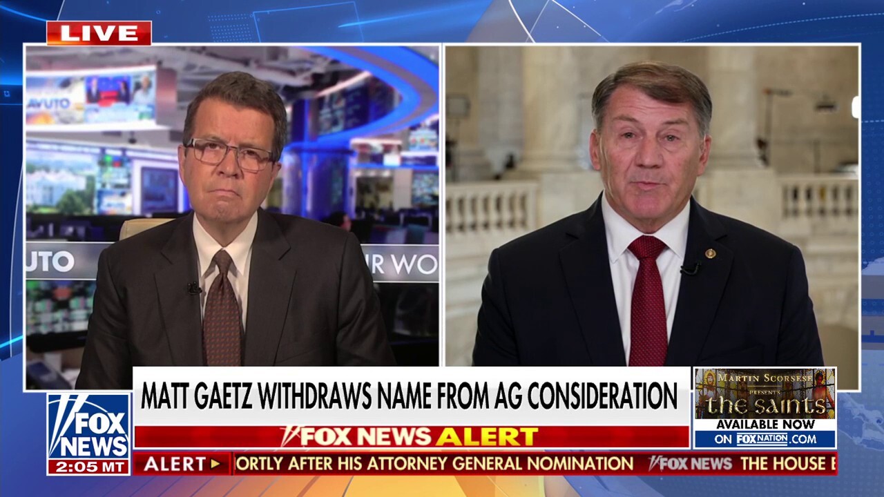 Sen. Mike Rounds, R-S.D., reacts to Matt Gaetz withdrawing his name from consideration for attorney general on 'Your World.'