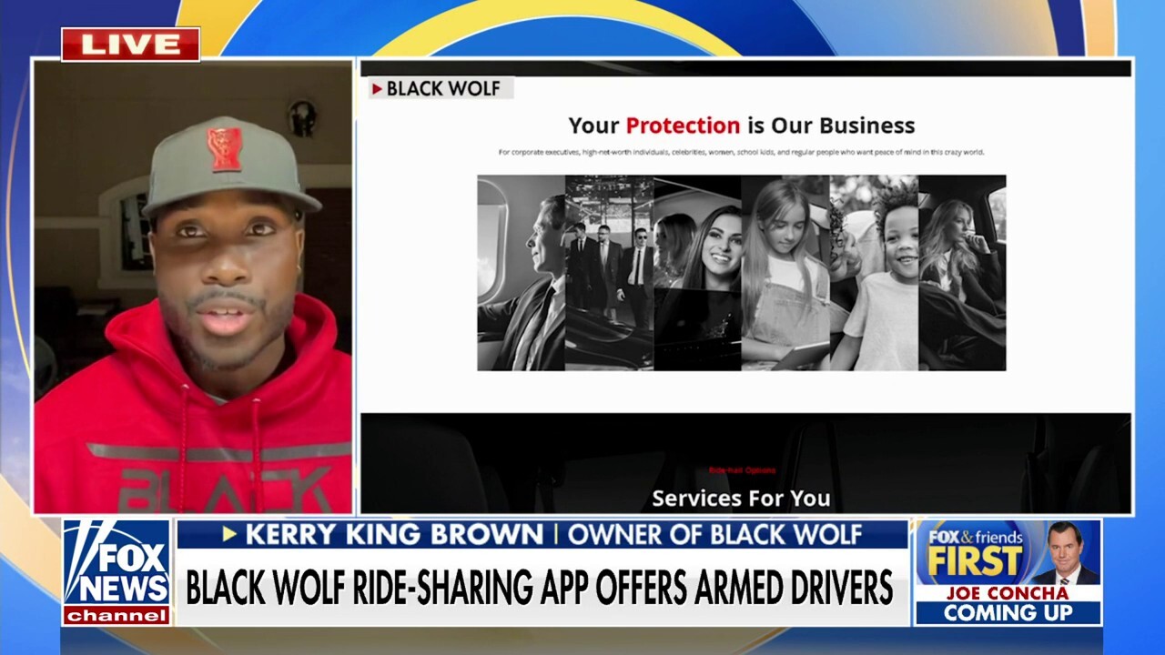 Black Wolf ride-sharing app provides armed drivers