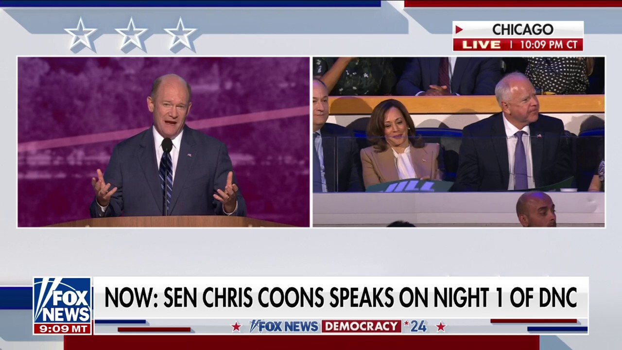 Sen. Chris Coons thanks Biden for passing the Democratic torch to Kamala Harris