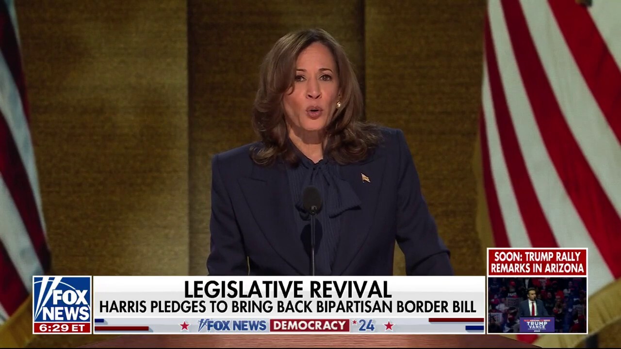 Kamala Harris pledges action on the southern border