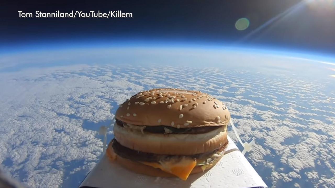 Big Mac found in England after man sends it into space