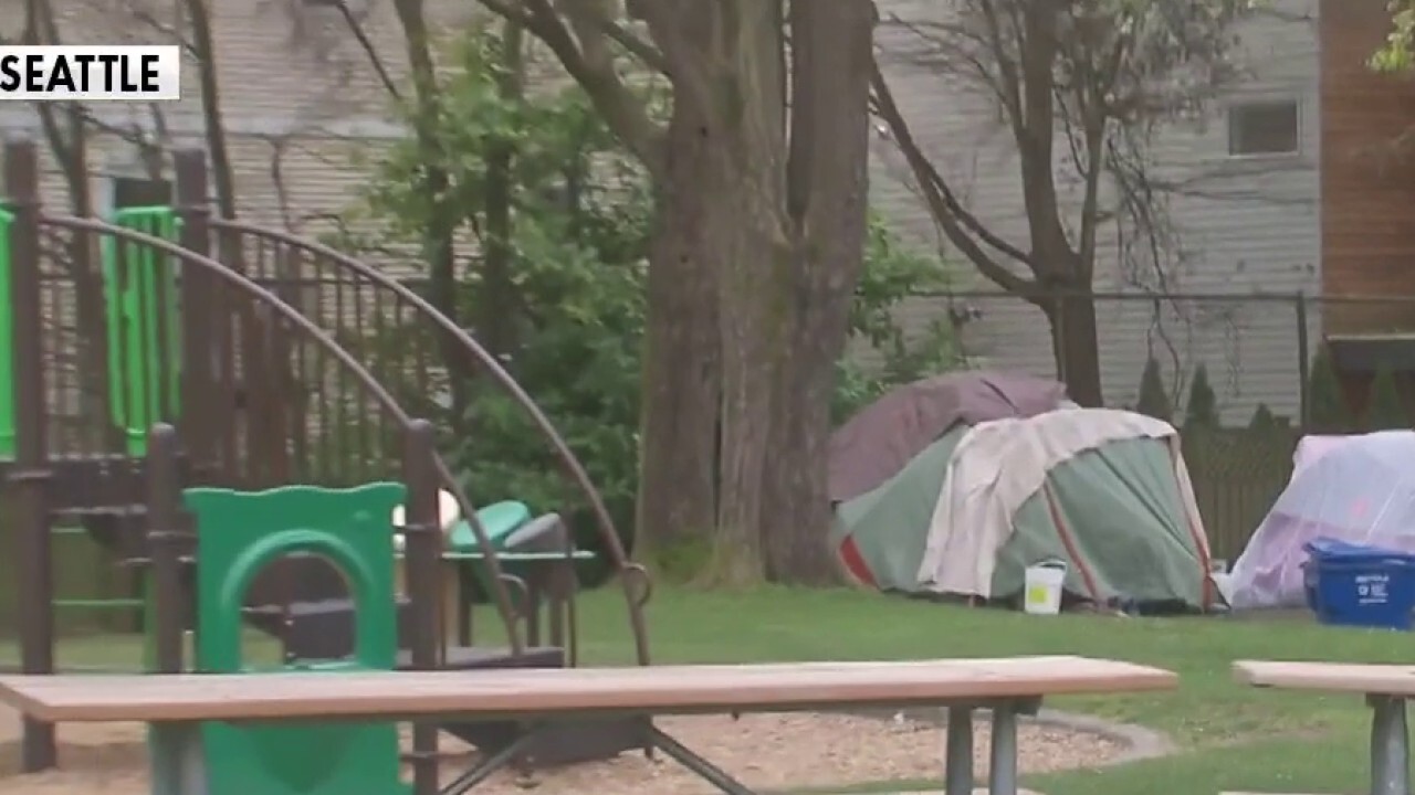 Seattle homeless encampment spills onto school grounds
