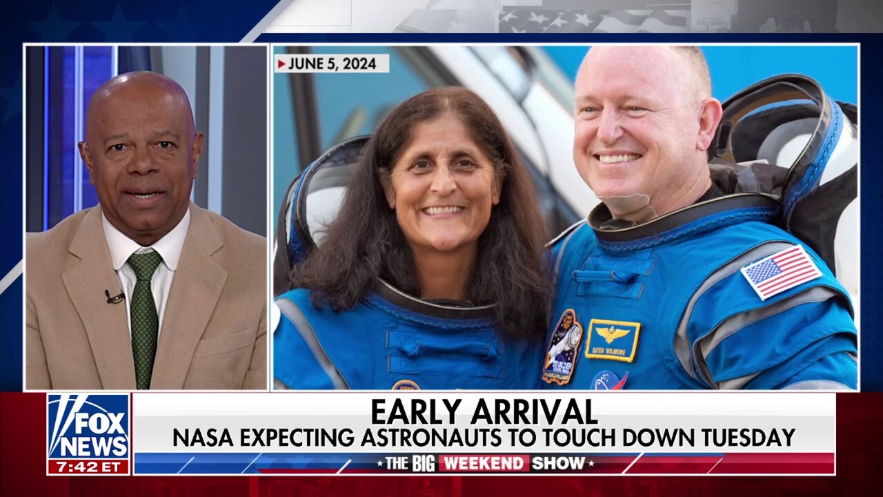 NASA expecting astronauts to touch down Tuesday night