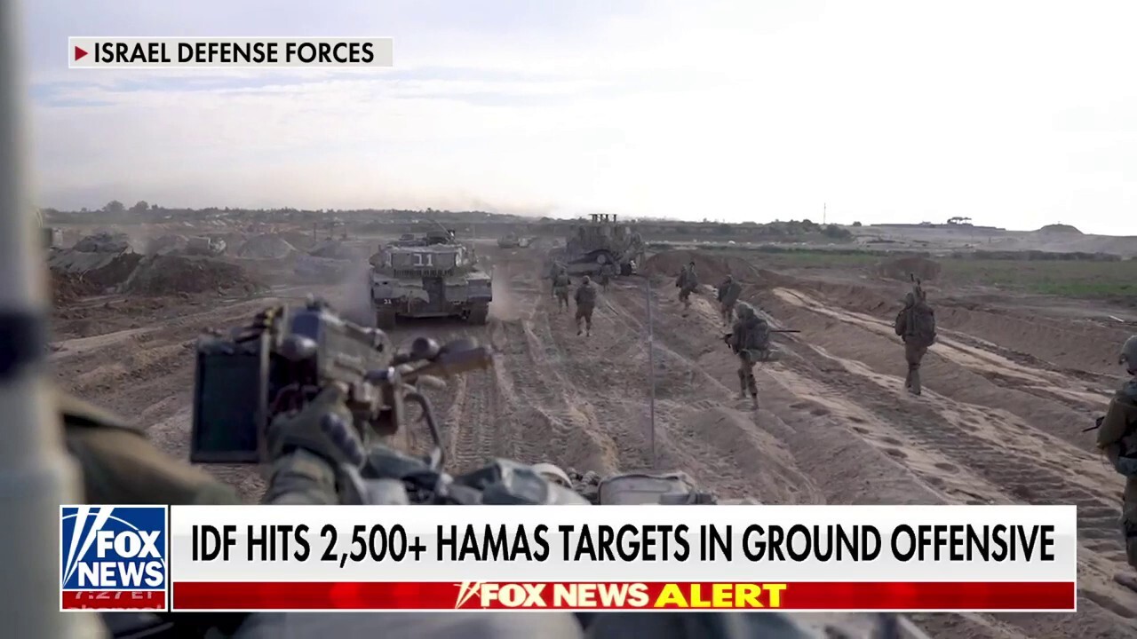 IDF claims it has hit more than 2,500 Hamas targets in ground offensive