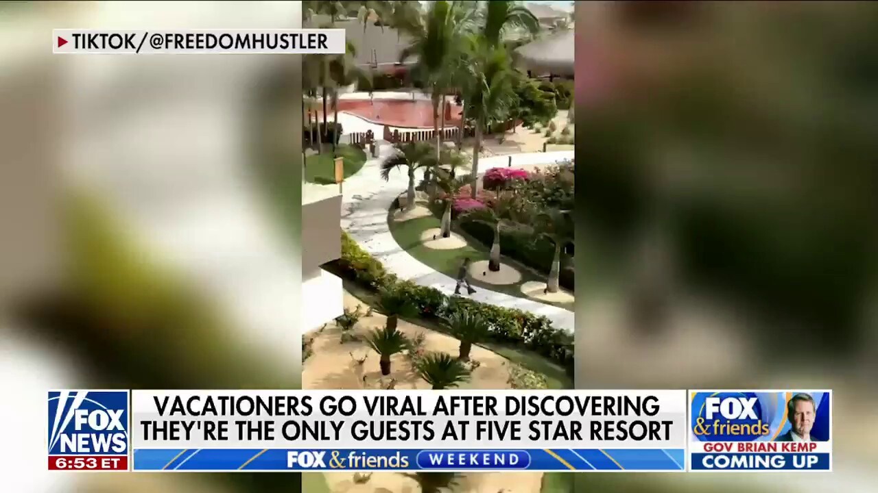 Vacationers go viral for being the only guests in their five-star resort