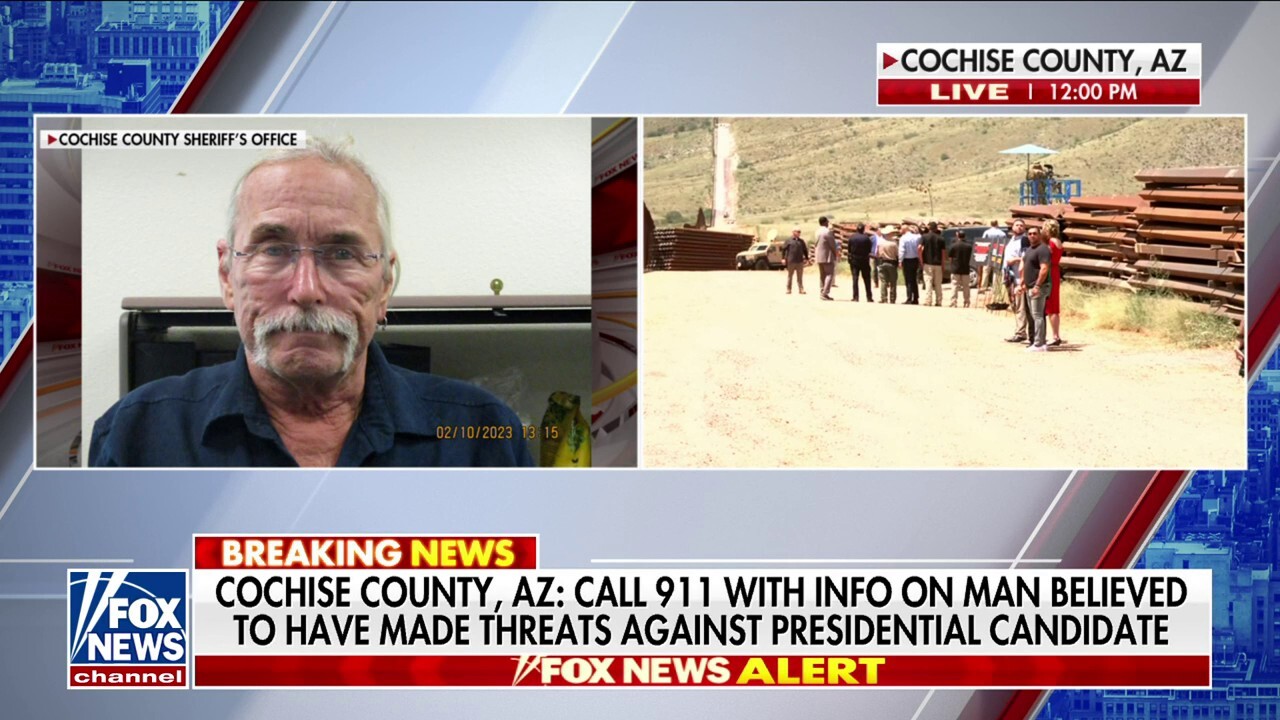 Arizona officials searching a man believed to have made threats against Trump