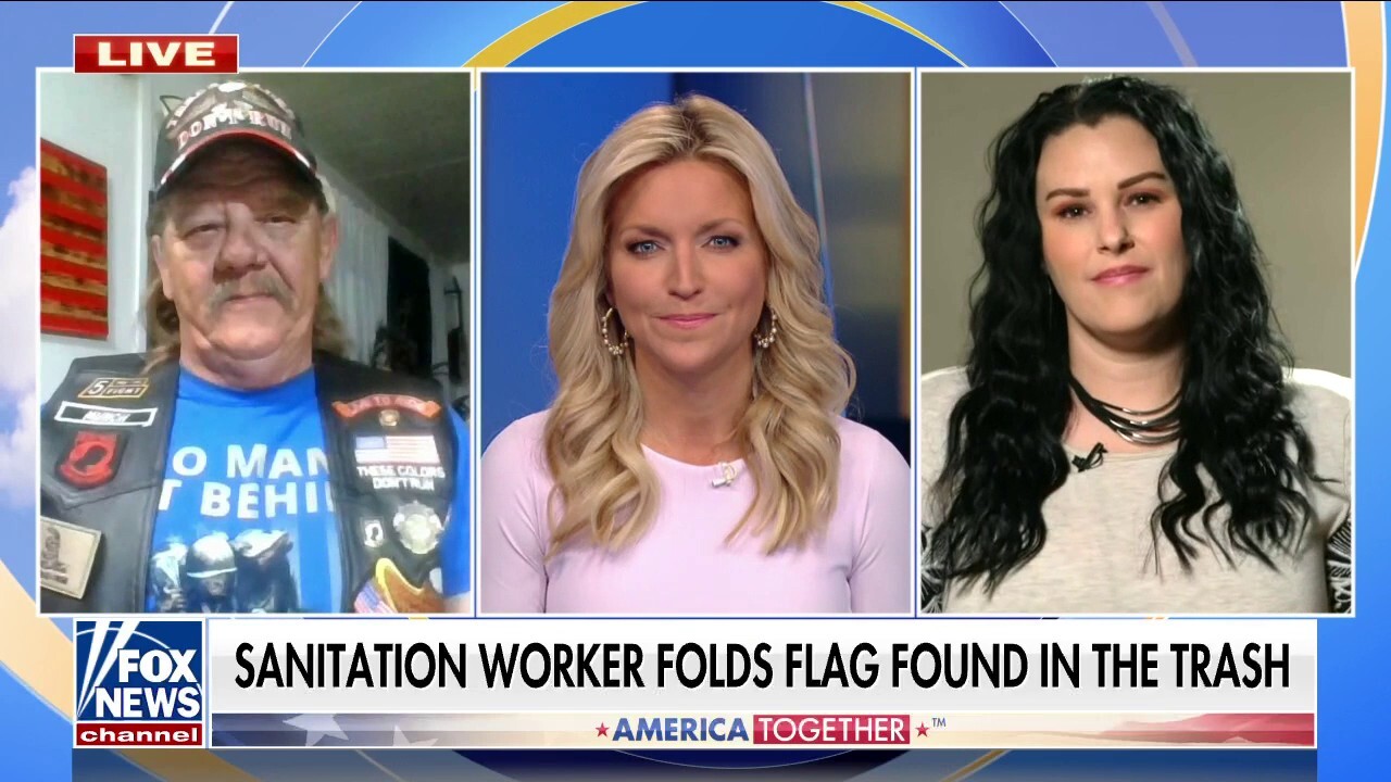Utah sanitation worker stops to fold American flag found in trash: ‘A lot of people died under that flag’