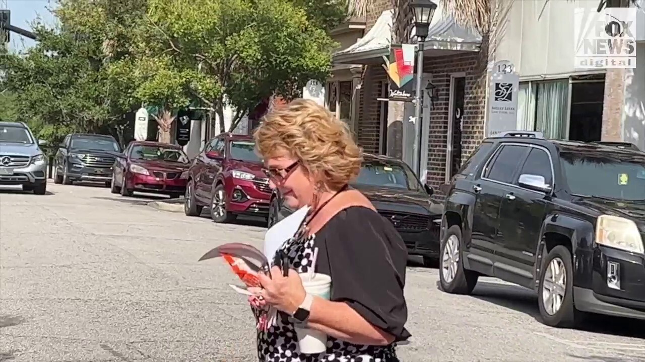 Becky Hill walks into Colleton County Courthouse