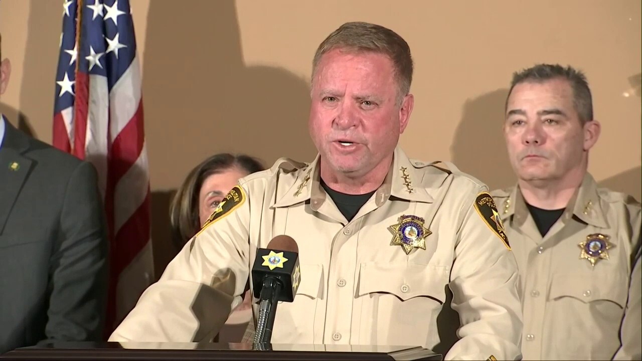 Kevin McMahill, LVMPD Sheriff, holds a press conference on January 1, 2025, following the explosion of a Tesla Cybertruck. McMahill thanks Elon Musk for swiftly assisting law enforcement.