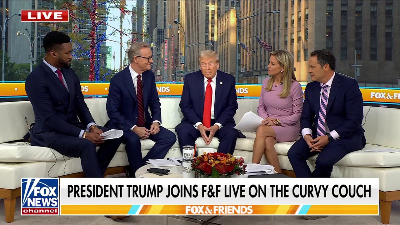 Former President Donald Trump sits down with 'Fox & Friends' to discuss the Al Smith charity dinner, Vice President Harris' decision to skip the event, and his record ahead of the 2024 presidential election.