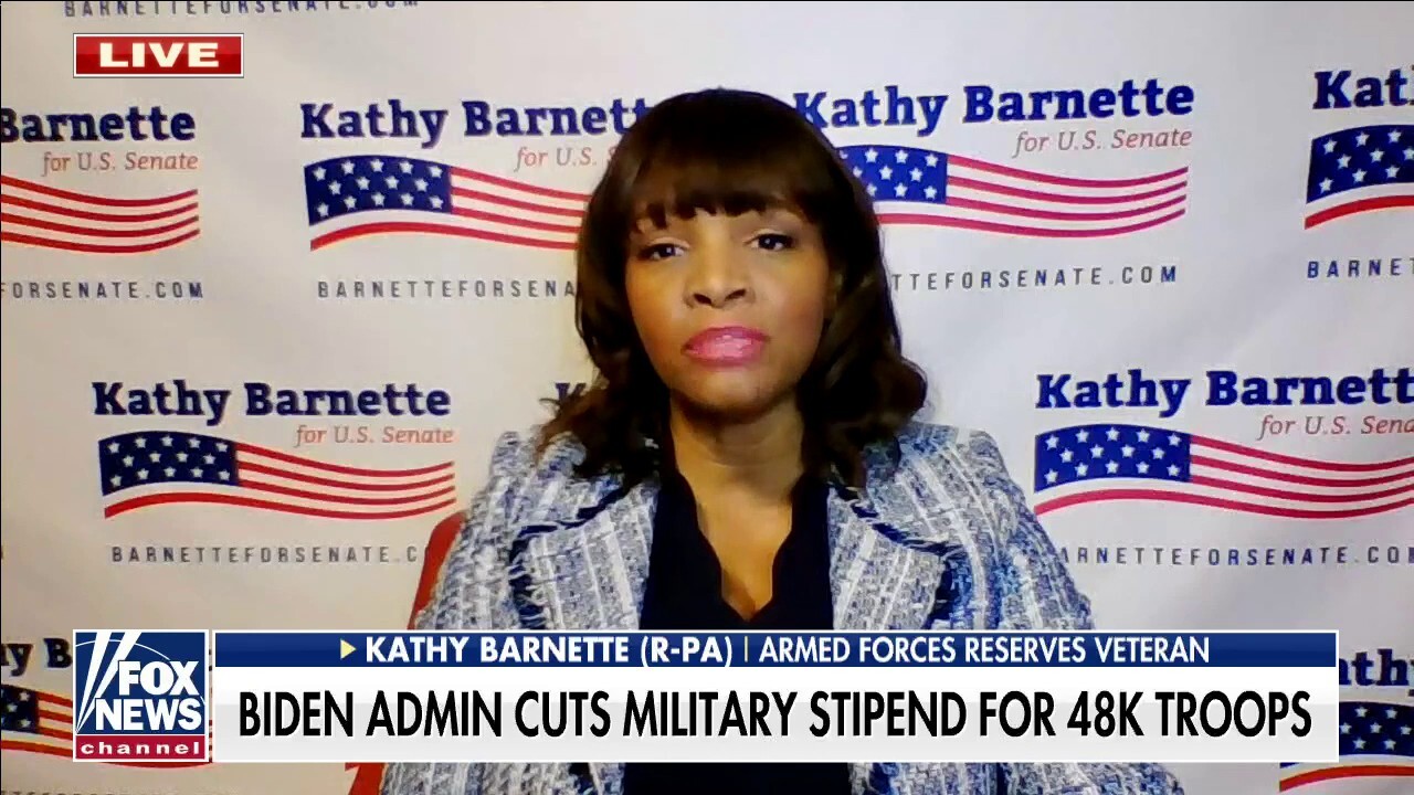 PA Senate candidate on Biden cutting military stipend for 48k troops: We can add to 'list of grievances'