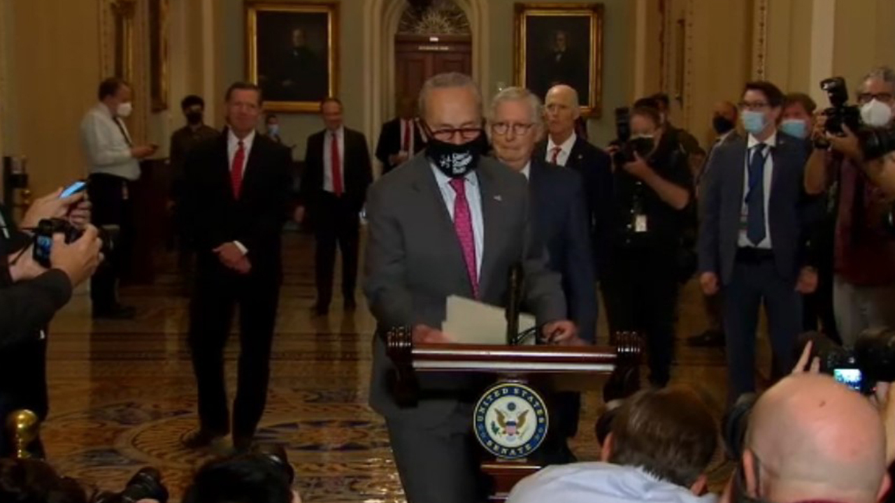 Schumer cuts off McConnnell at the Capitol and beats him to the microphones