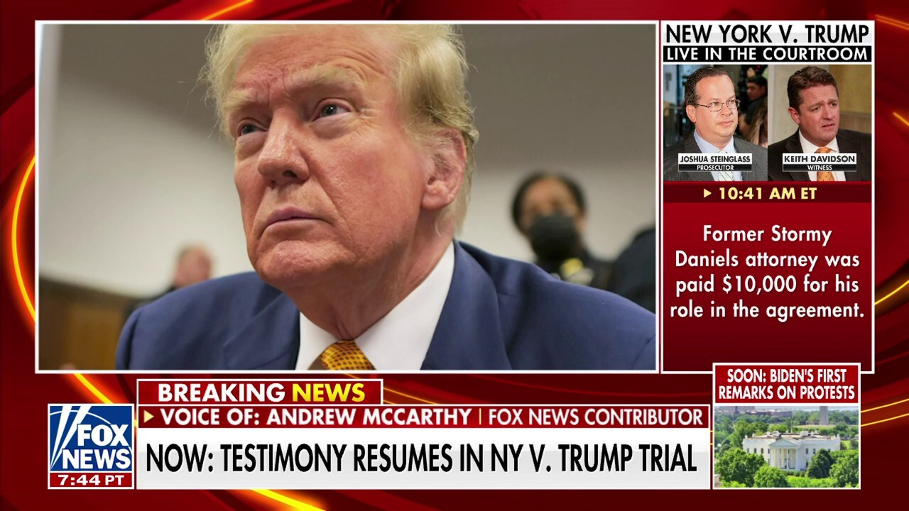 Fox News contributor Andrew McCarthy joins ‘America’s Newsroom’ after the former president was threatened with jail time for violating a gag order in the N.Y. case.