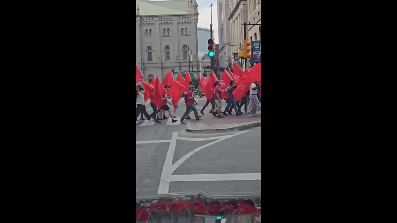 Communists march on the streets of Philadelphia