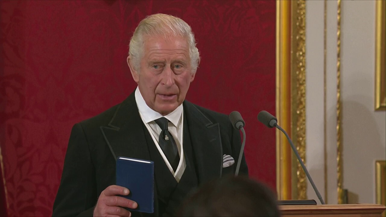 King Charles III delivers address as Accession Council proclaims him monarch